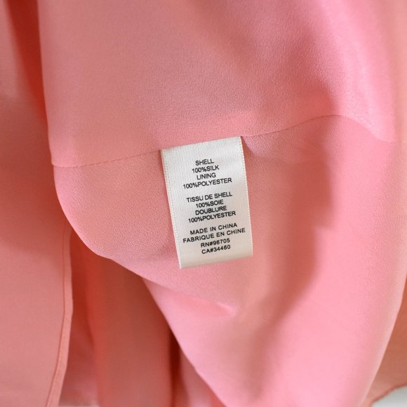 Rebecca Taylor Silk Ruffle V-Neck Dress Fit & Flare Flutter Sleeve - Picture 15 of 16